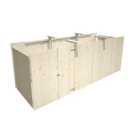 102787 Palmako Förråd inv. 10,9 m², till Karl 101039, impr. natur Snabb frakt